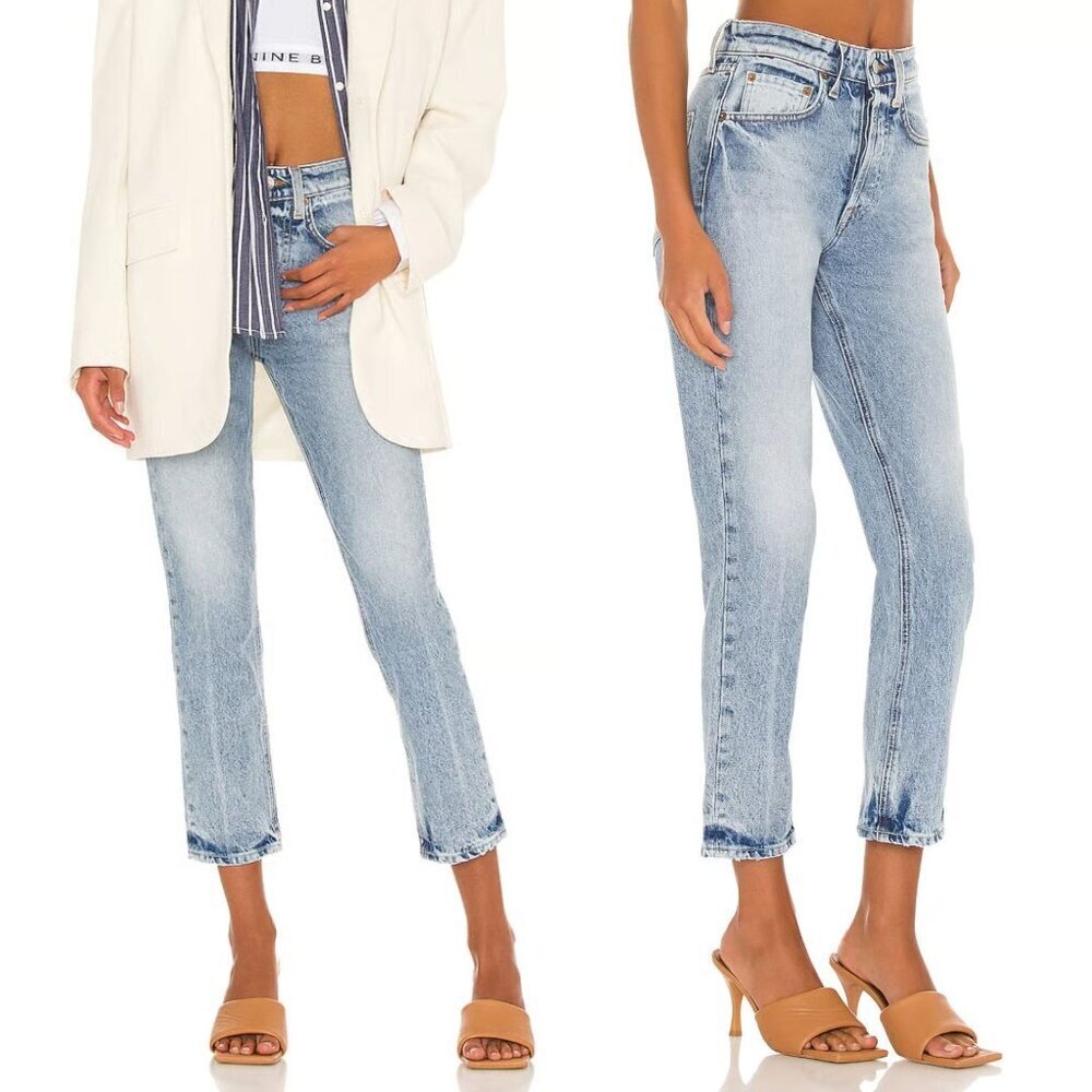 GRLFRND Blue Boyfriend Slim Straight Jeans Size 26 - 41748